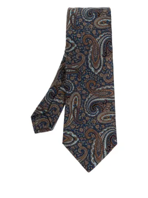 ETRO ペイズリー シルクネクタイ | ブルー | FARFETCH JP