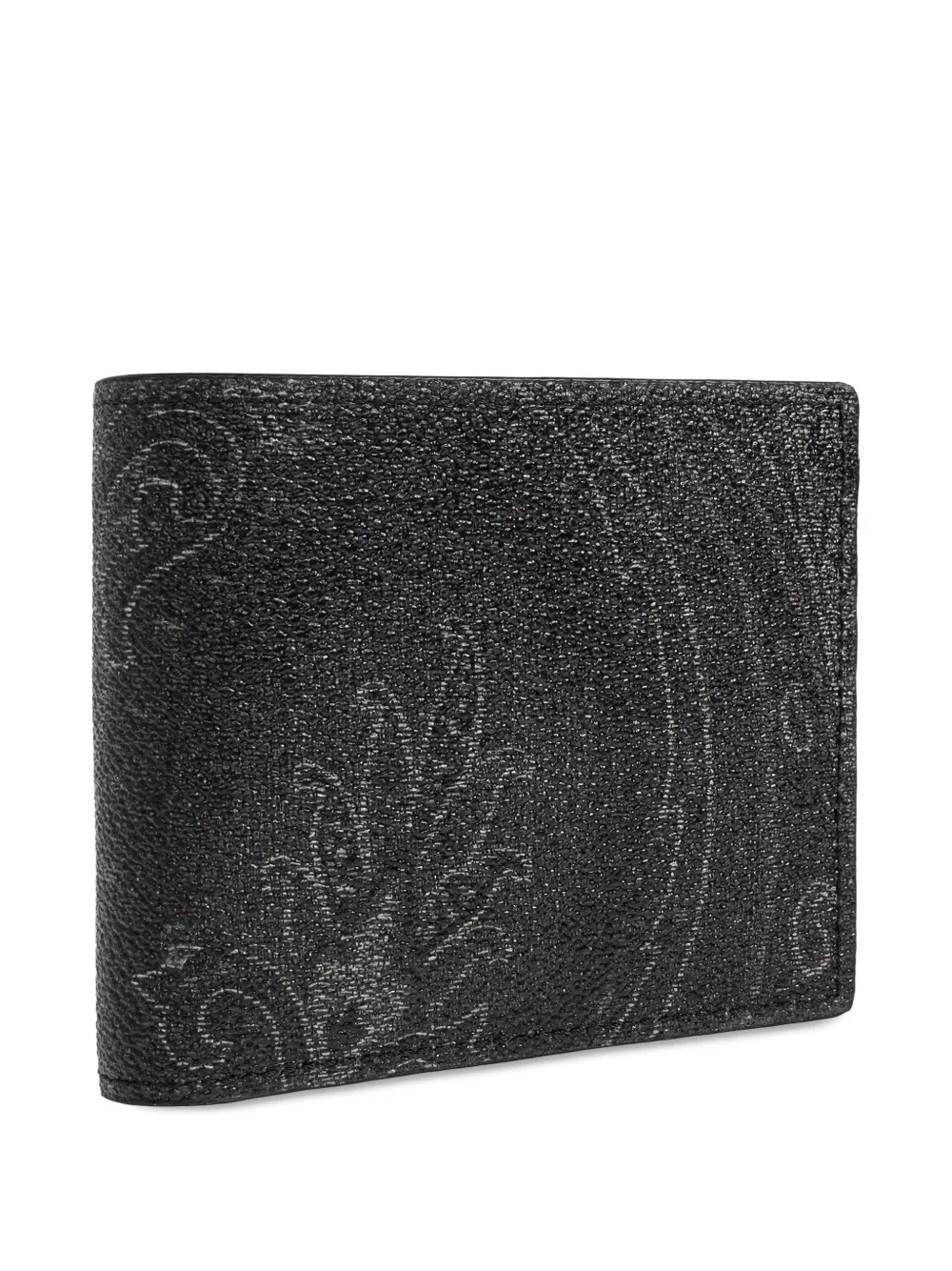  Etro Bi-fold Paisley Wallet - Black 