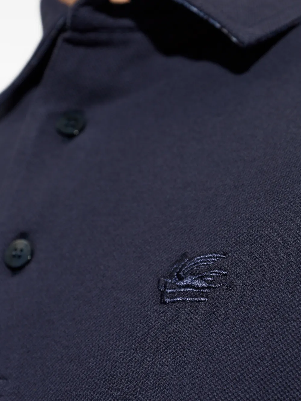 ETRO Poloshirt met borduurwerk Blauw