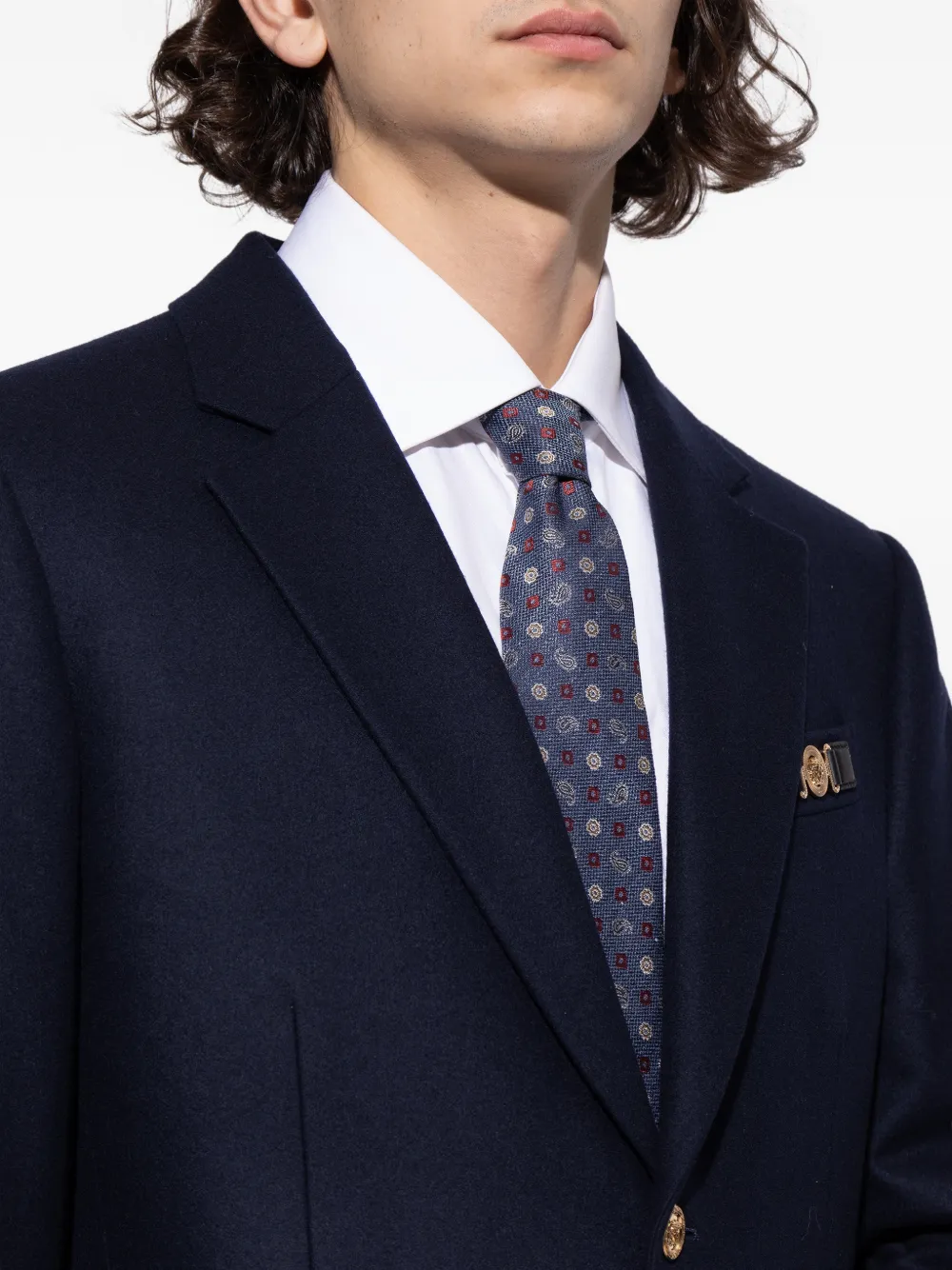 paisley-motifs tie