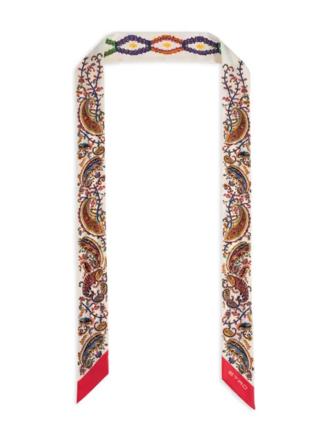 ETRO paisley logo scarf
