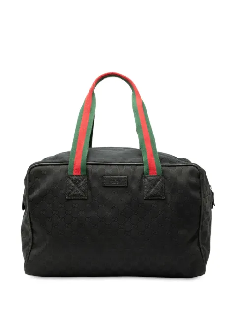 Gucci Pre-Owned 2000-2015 GG Canvas Web travel bag