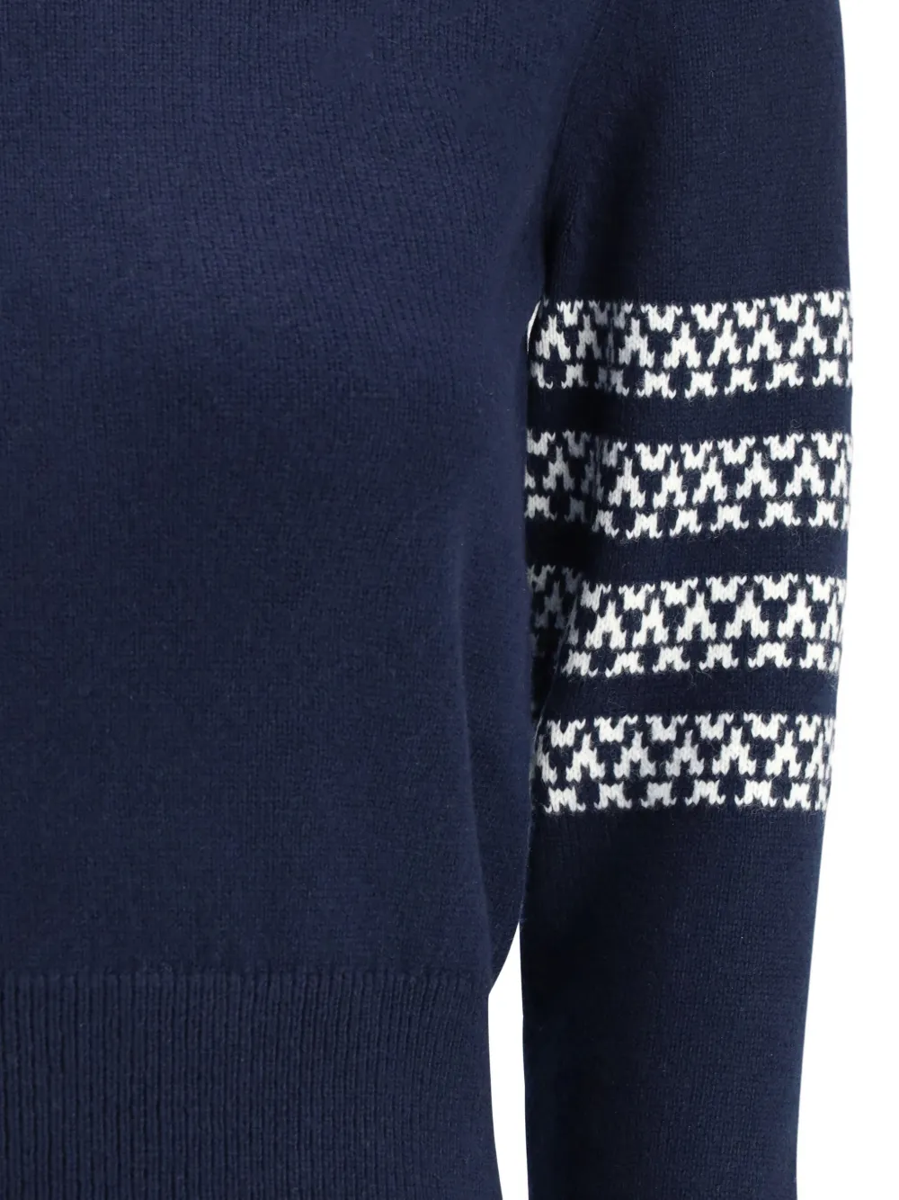 Thom Browne Holiday Hector Long-sleeve Crew-neck Jumper In Blue