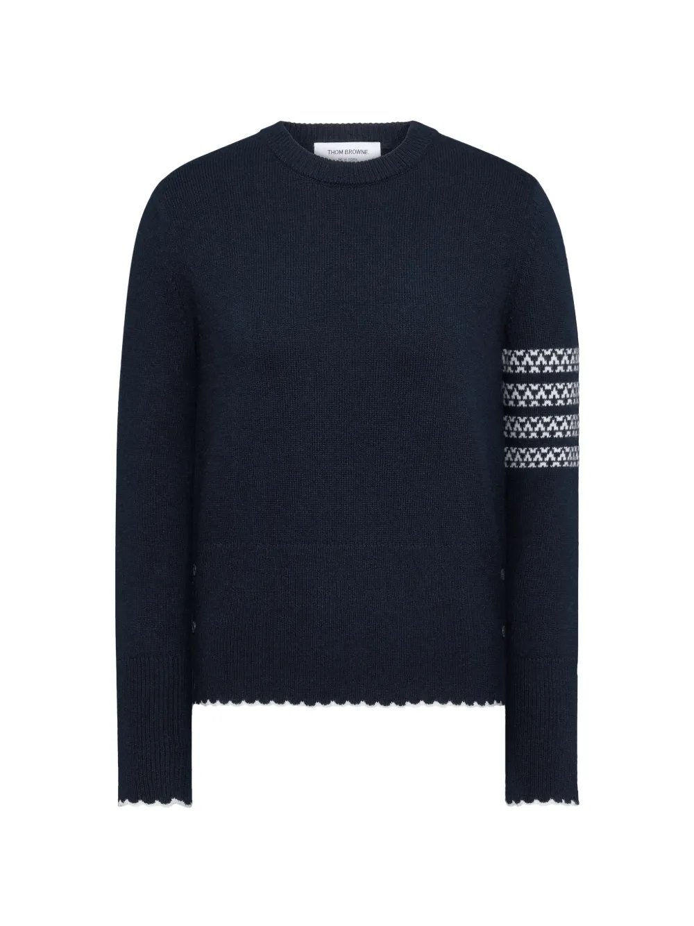 Thom Browne Holiday Hector trui met ronde hals en lange mouwen Blauw
