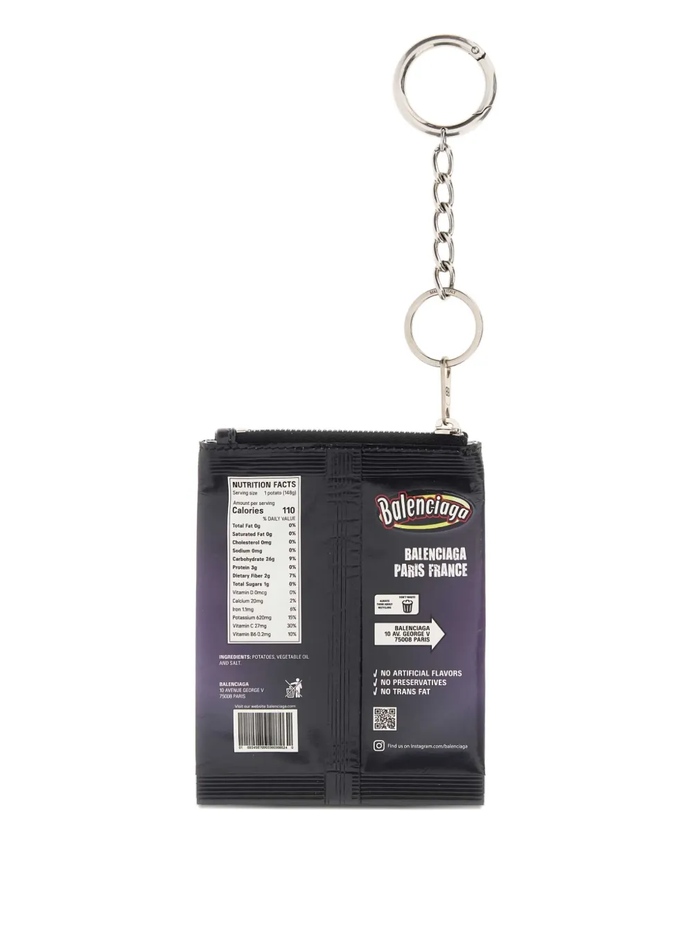 Balenciaga chips leather keyring | Image 2