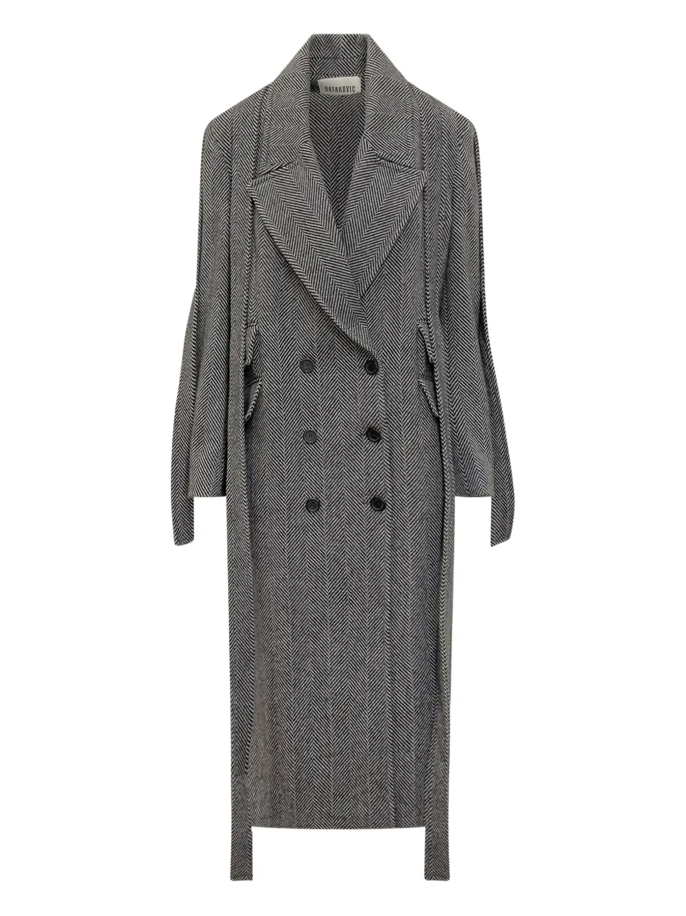 BATAKOVIC Belgrade Jade double-breasted coat | Black | Image 1