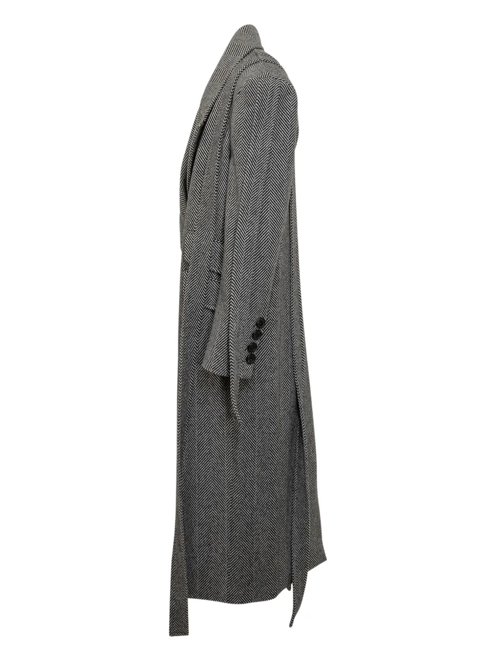 Batakovic Belgrade Jade Double-breasted Coat In Gray