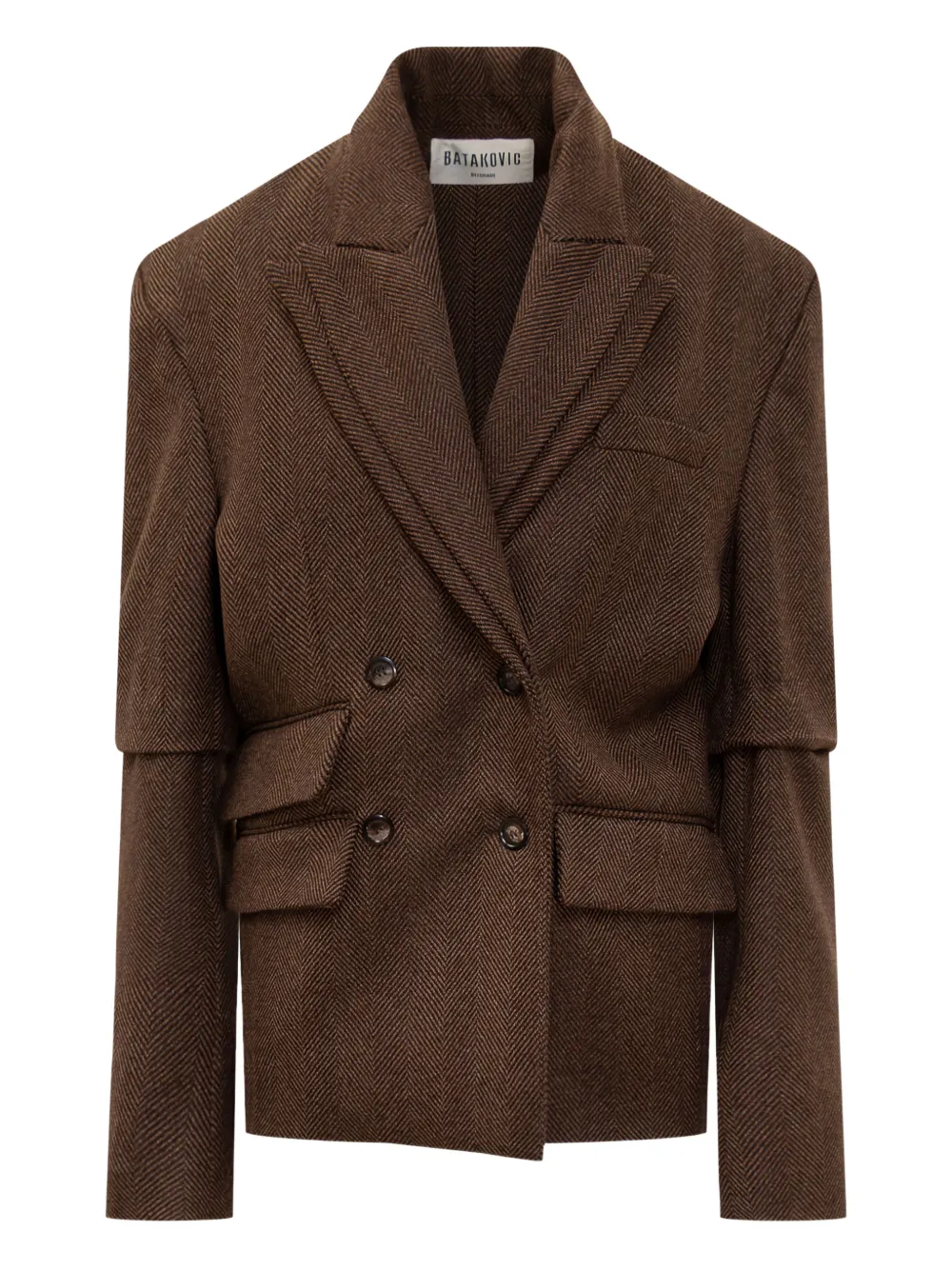 BATAKOVIC Belgrade Valerie double-breasted suit - Bruin