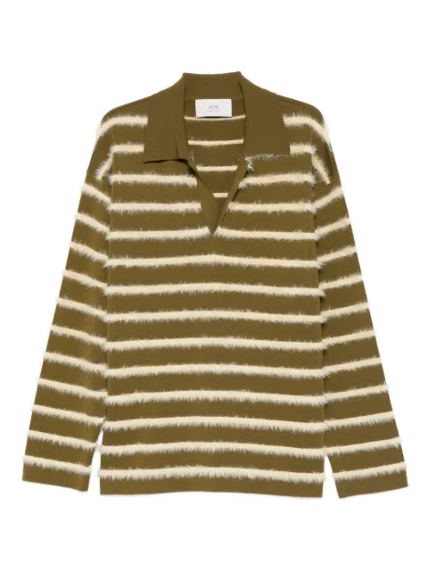 AMI Paris striped long-sleeve sweater