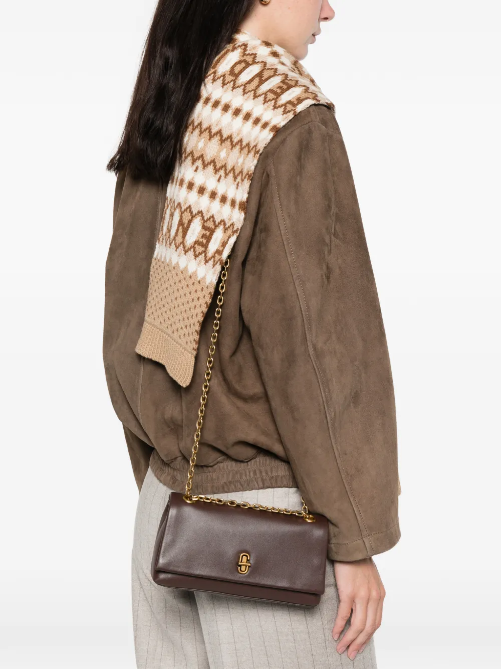 Marc Jacobs Mini Dual Shoulder Bag In Brown