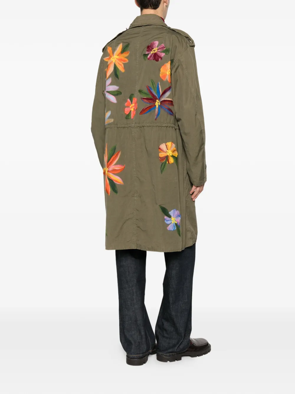 A.N.G.E.L.O. Vintage Upcycling single-breasted drawstring-waist coat | Image 2