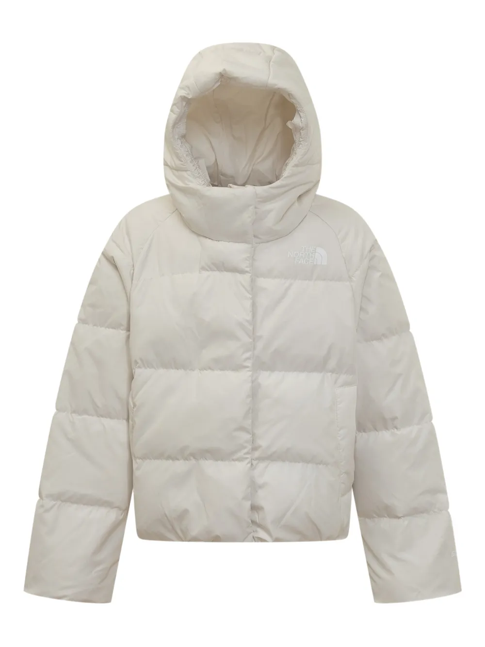 The North Face Kids hooded down jacket - Bianco