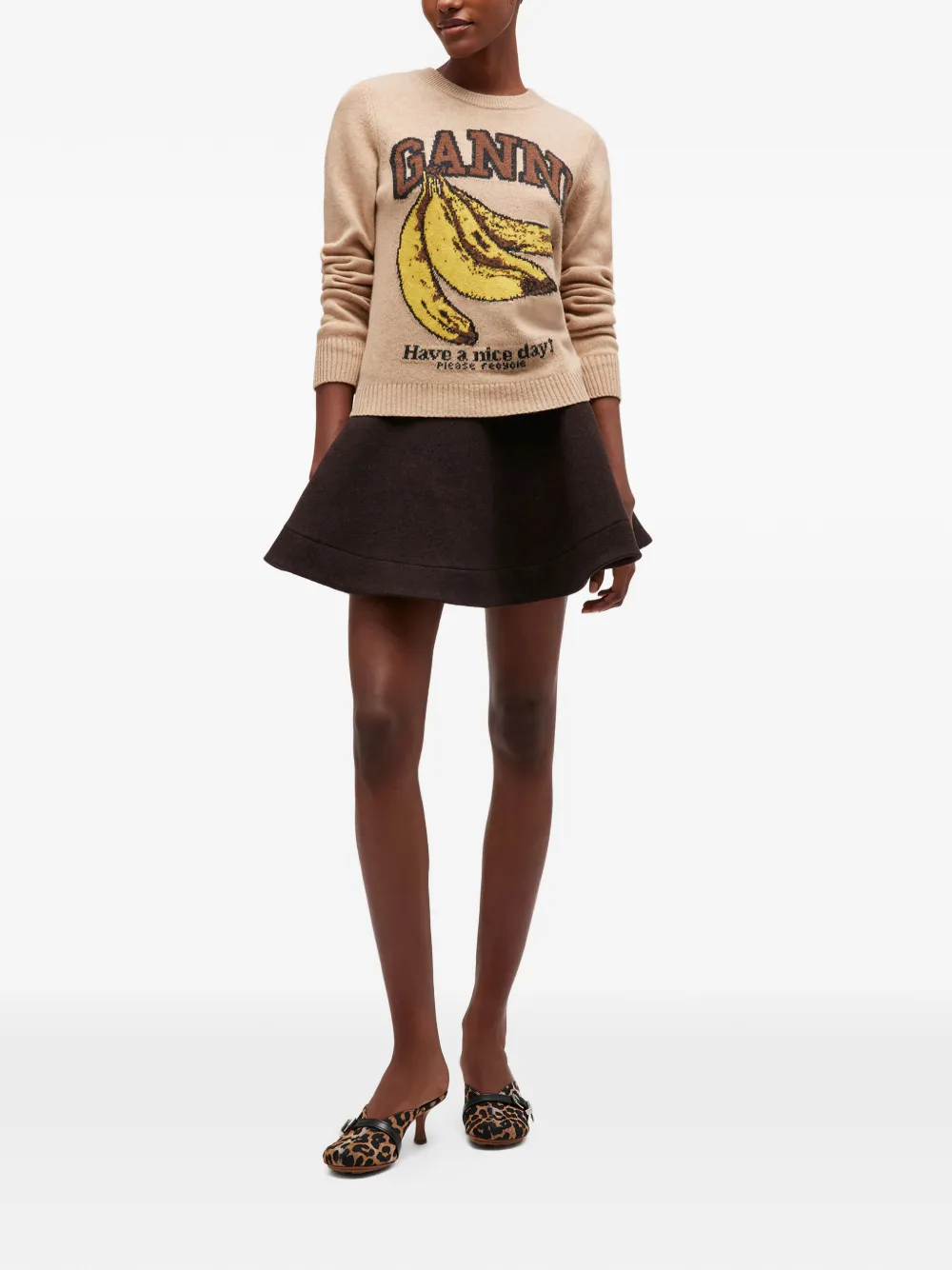 GANNI patterned-jacquard sweater | Knitted Sweaters | Image 2