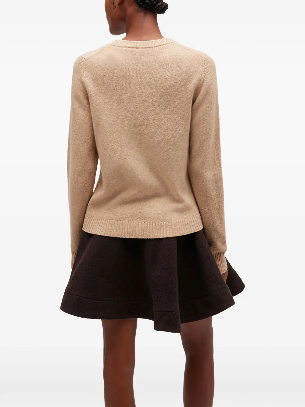 GANNI Trui met print Beige