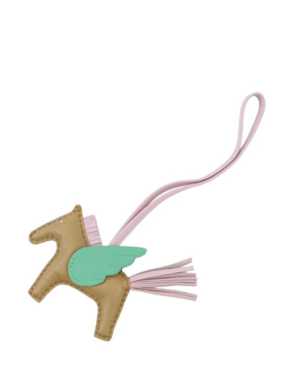 Hermès Pre-Owned 2021 ミロ ラムスキン&スイフト ロデオ ぺガス バッグチャーム PM - ブラウン Hermès Pre-Owned 2021 ミロ ラムスキン&スイフト ロデオ ぺガス バッグチャーム PM - ブラウン