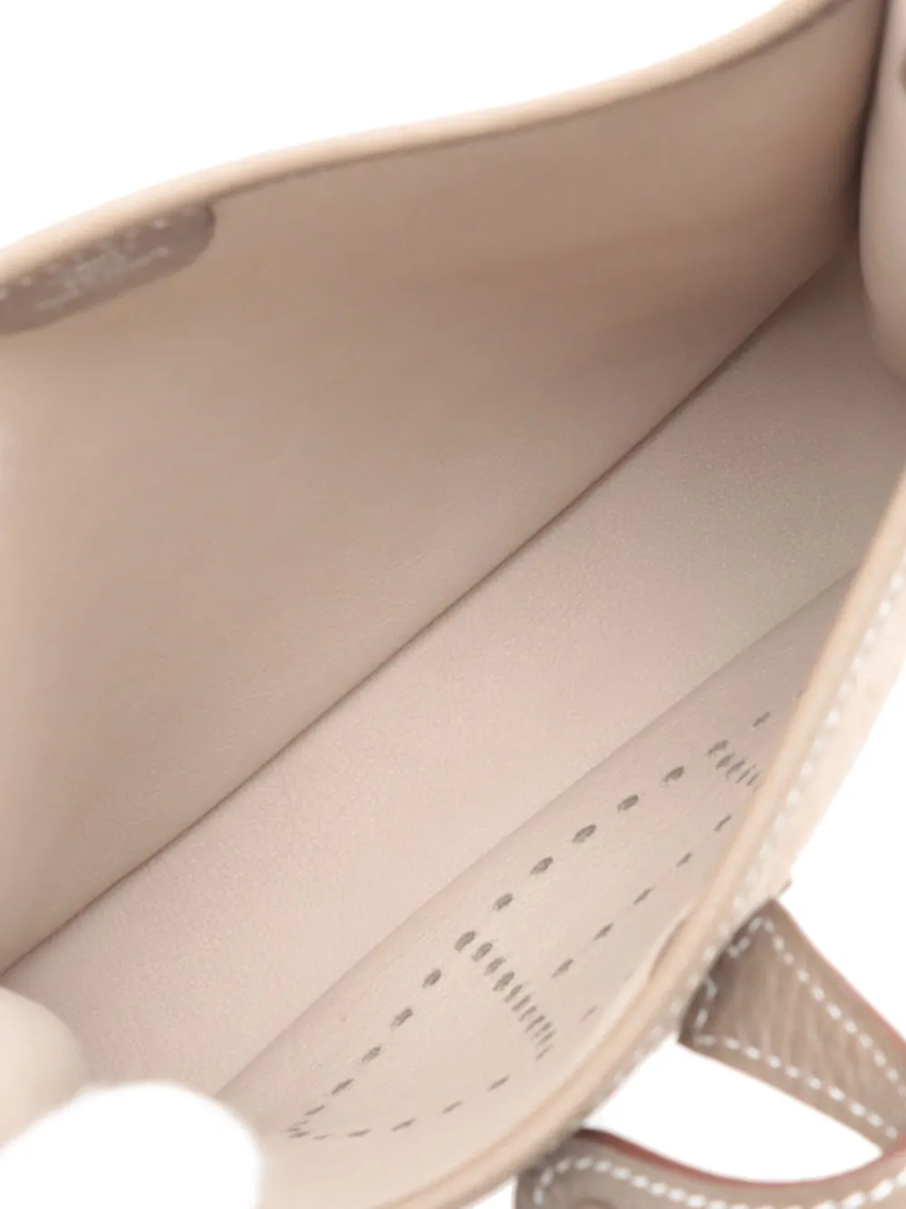 Pre-owned Hermes 2024 Grizzly Calfskin And Clemence Evelyne Amazone 16 Crossbody Bag In Brown