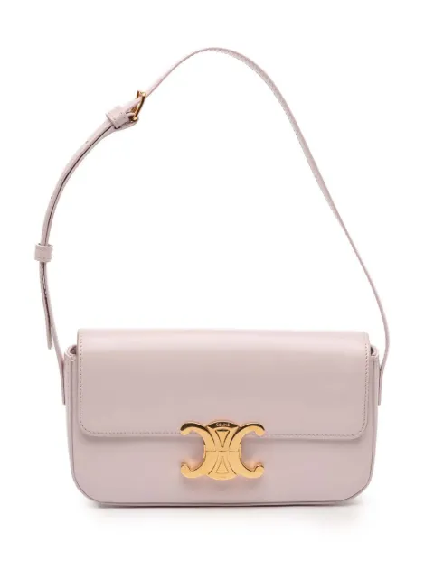 Celine Pre-Owned 2021 Shiny Calfskin Triomphe Claude shoulder bag