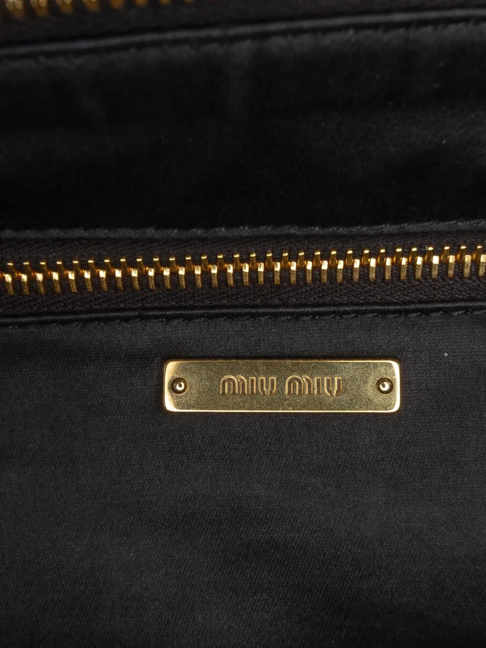 MIU MIU Pre-owned 2010-2025 Grace Lux Top Handle Satchel In Black