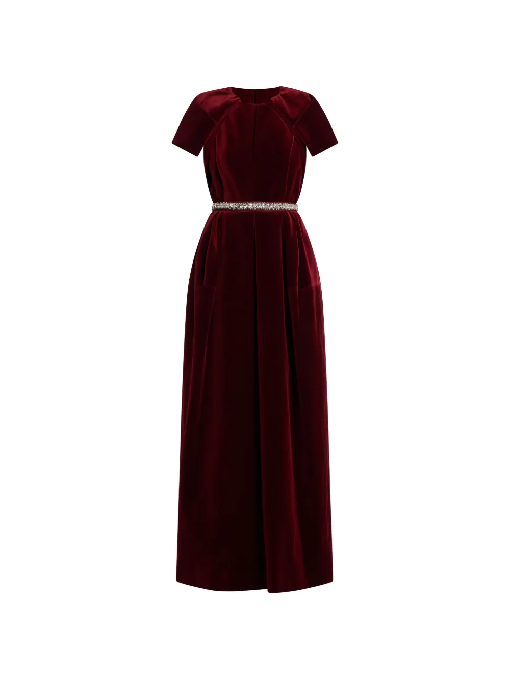 Dice Kayek embellished belted dress - Rosso