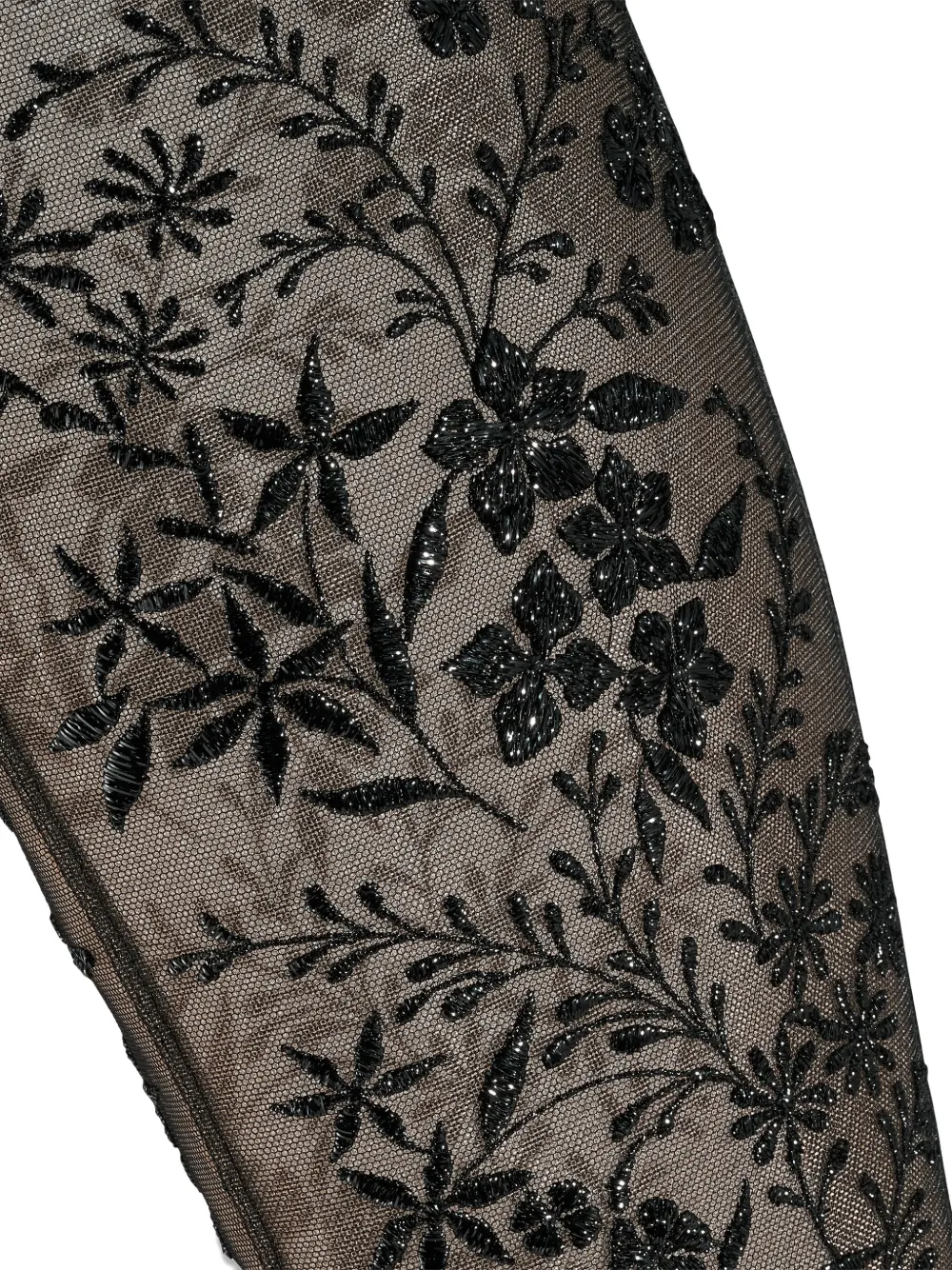 Aquazzura floral beaded knee-high boots Wit