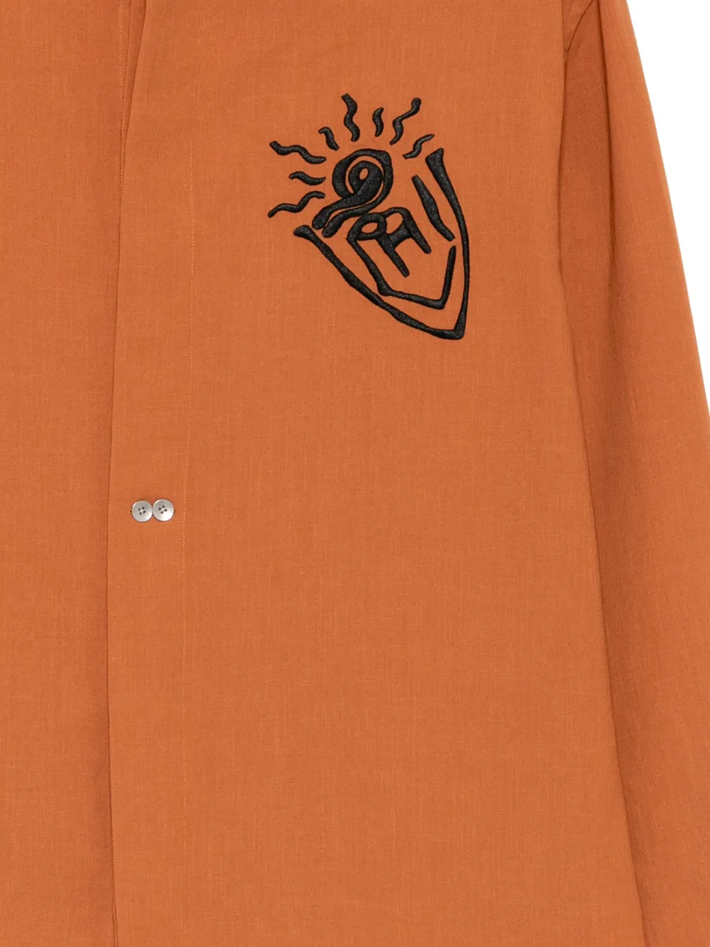  Ports V Graphic-printed Shirt - Brown 