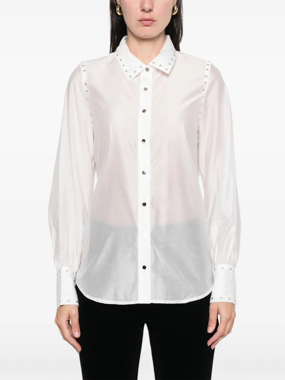  Never Fully Dressed Tie-back Shirt - White 