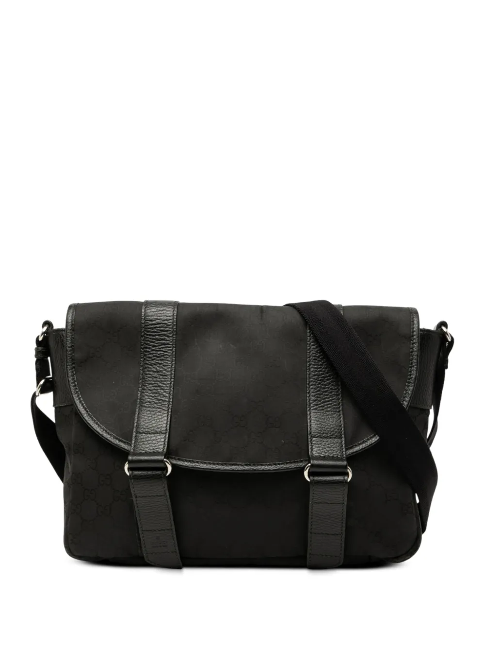 Gucci Pre-Owned 2000-2015 GG Nylon Messenger Bag crossbody bag - ブラック Gucci Pre-Owned 2000-2015 GG Nylon Messenger Bag crossbody bag - ブラック