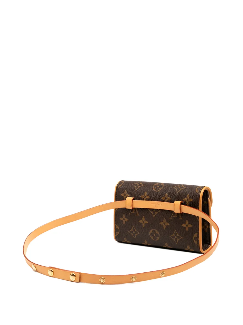LOUIS VUITTON Pre-owned 2005 Monogram Pochette Florentine Belt Bag In Brown