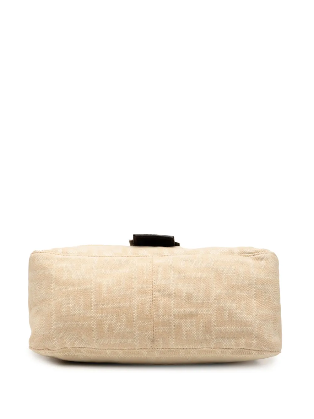 Pre-owned Fendi 2000-2010 Zucca Canvas Mamma Forever Shoulder Bag In Brown