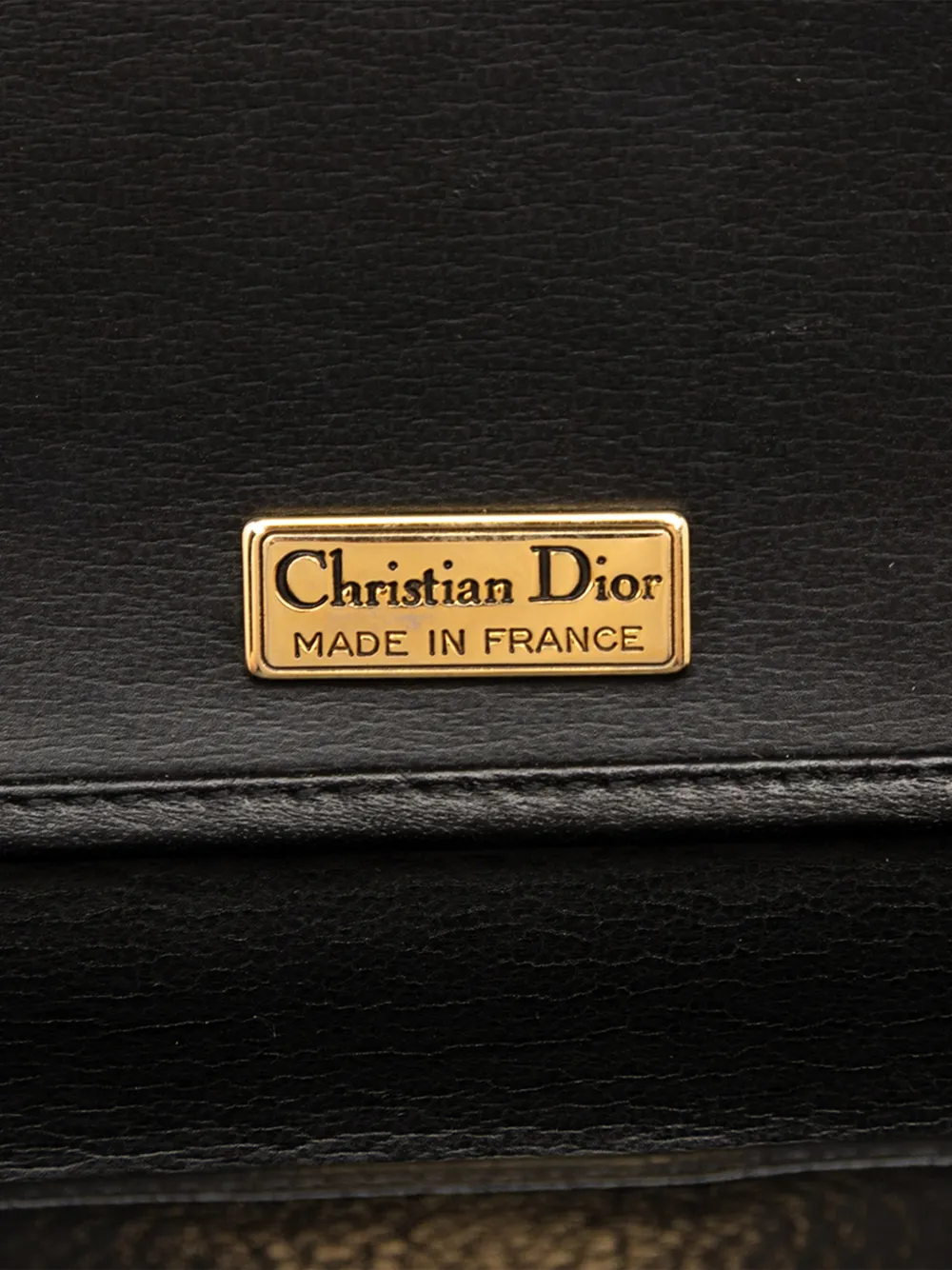 DIOR Pre-owned 20th Century Leather Crossbody Bag In Black