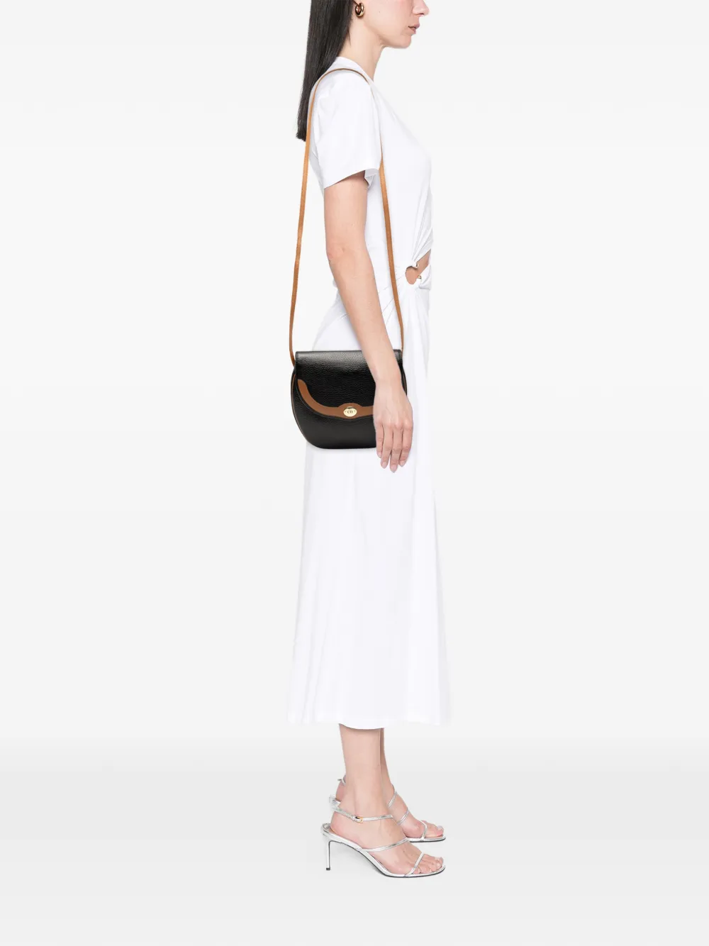 DIOR Pre-owned 20th Century Leather Crossbody Bag In Black