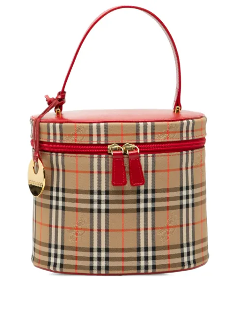 Burberry Pre-Owned cosmetiquera lona Haymarket Check 2000-2017