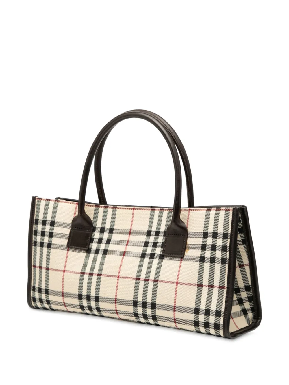 BURBERRY Pre-owned 2000-2017 House Check Canvas Handbag In Brown