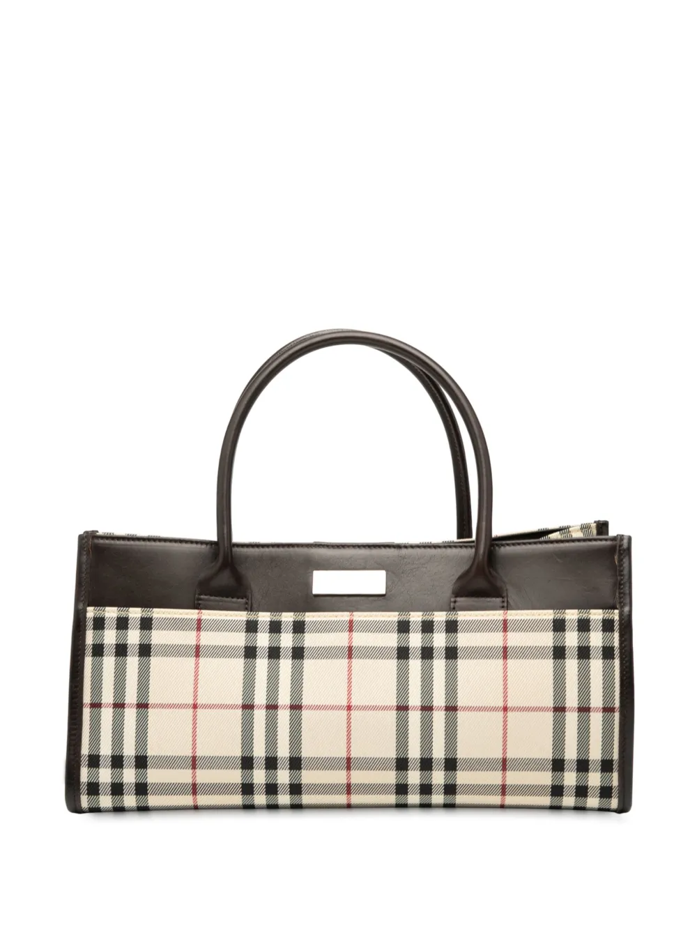 Burberry Pre-Owned 2000-2017 House Check Canvas handbag - ブラウン Burberry Pre-Owned 2000-2017 House Check Canvas handbag - ブラウン