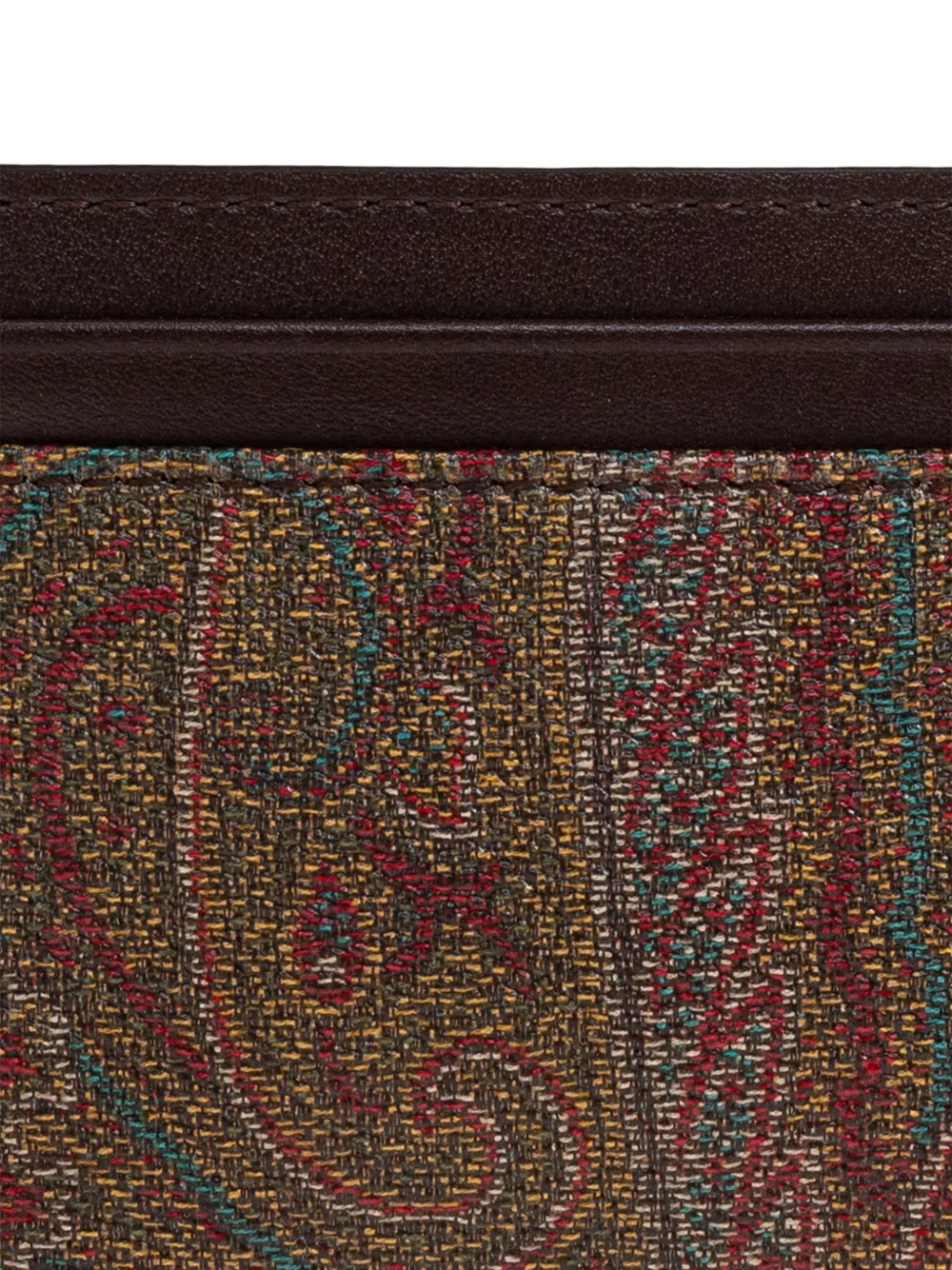 ETRO Pasjeshouder met paisley-patroon Bruin