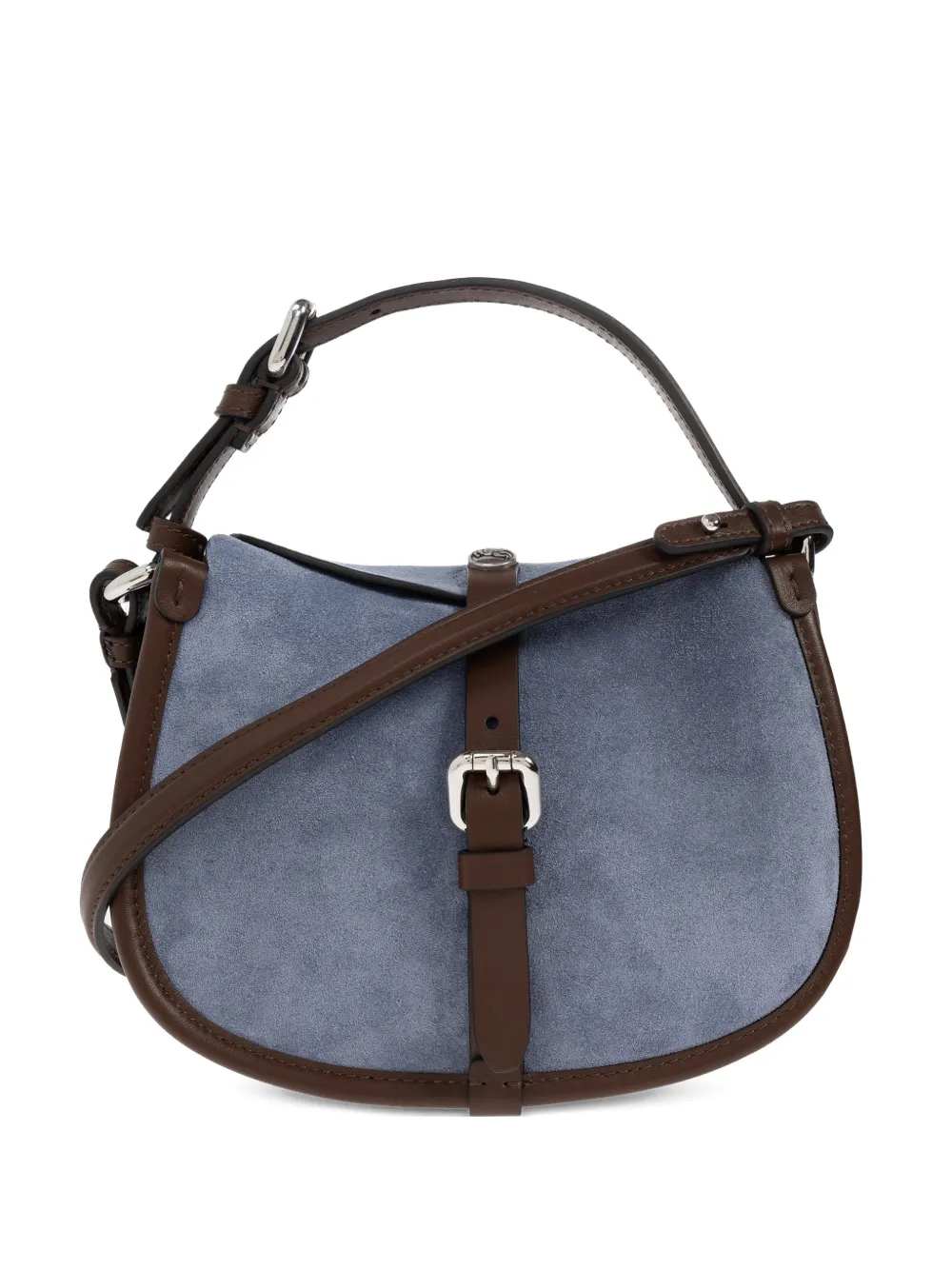 Etro Small Pony Buckle-detail Tote Bag In Blue