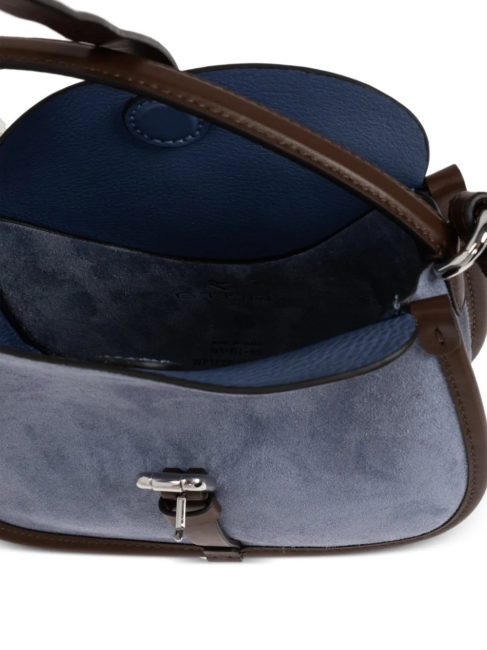 Etro Small Pony Buckle-detail Tote Bag In Blue