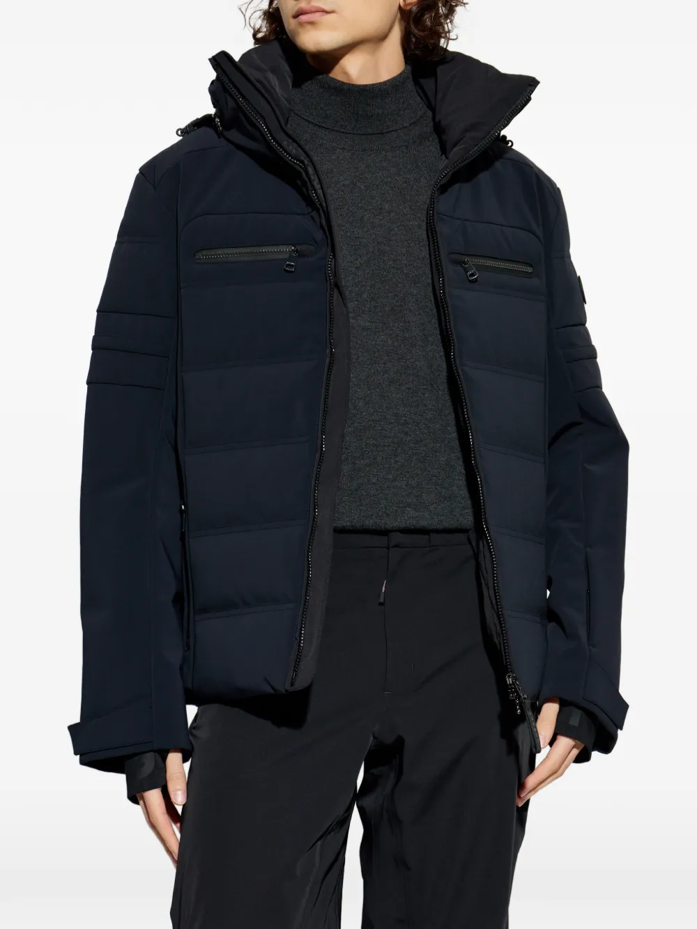 Minho Hooded Zip-Fastening Ski Jacket