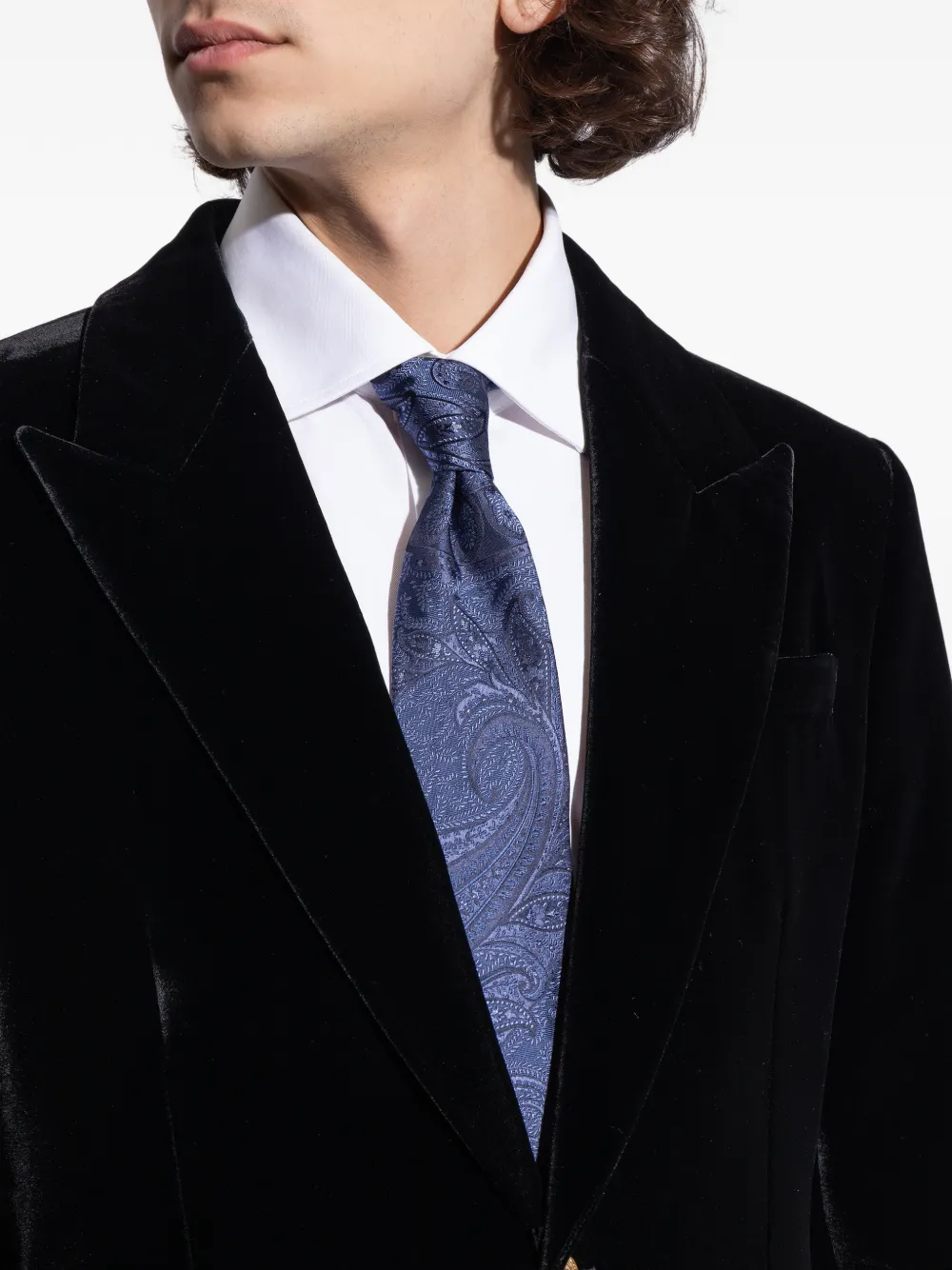 ETRO Stropdas met paisley-print Blauw