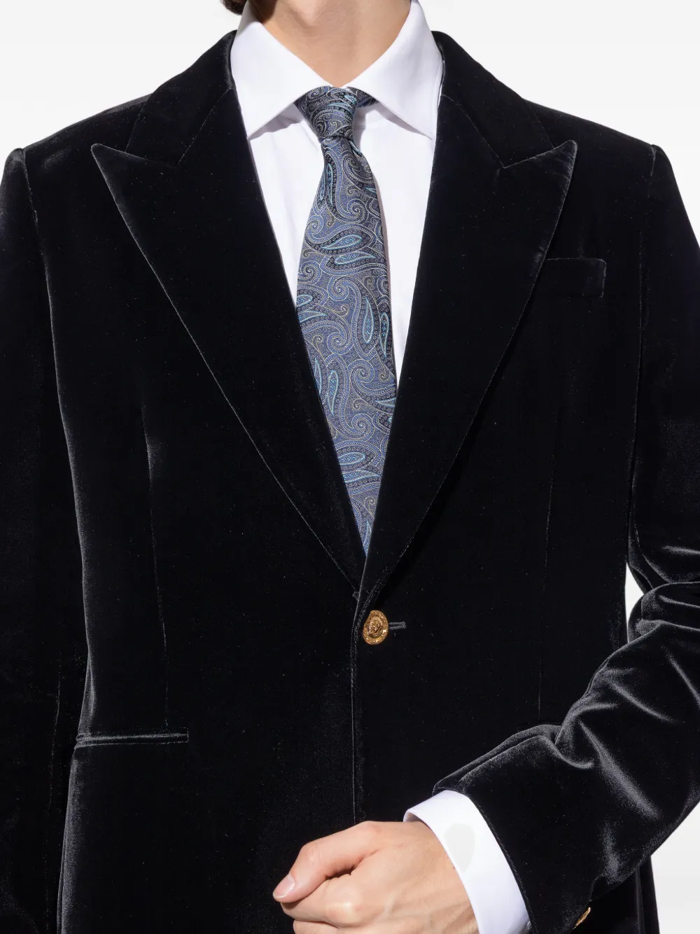 Etro Paisley-patterned Tie In Blue