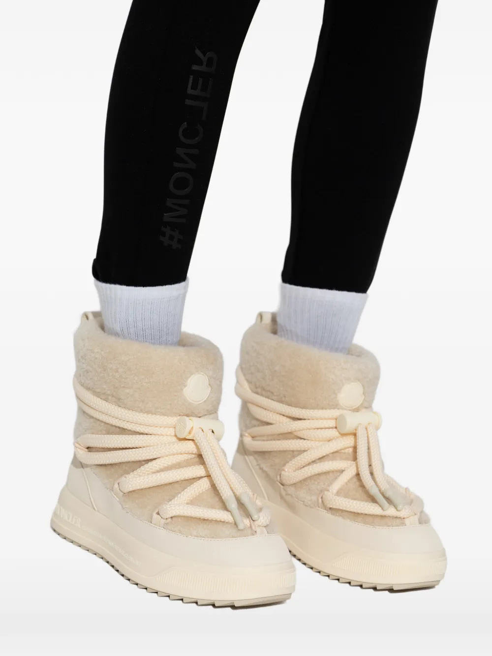 Moncler Altive Mid Drawstring-fastening Snow Boots In Neutral