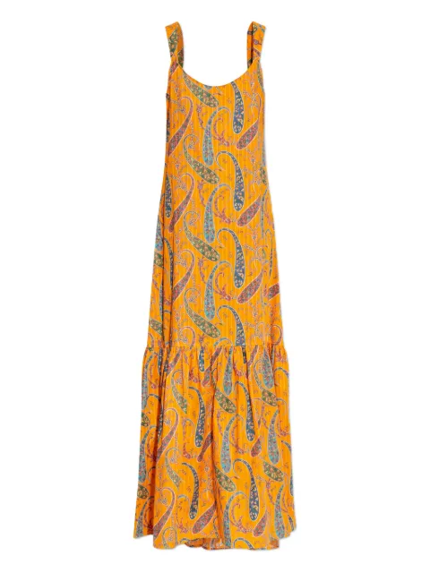 ETRO paisley-pattern ruffled maxi dress