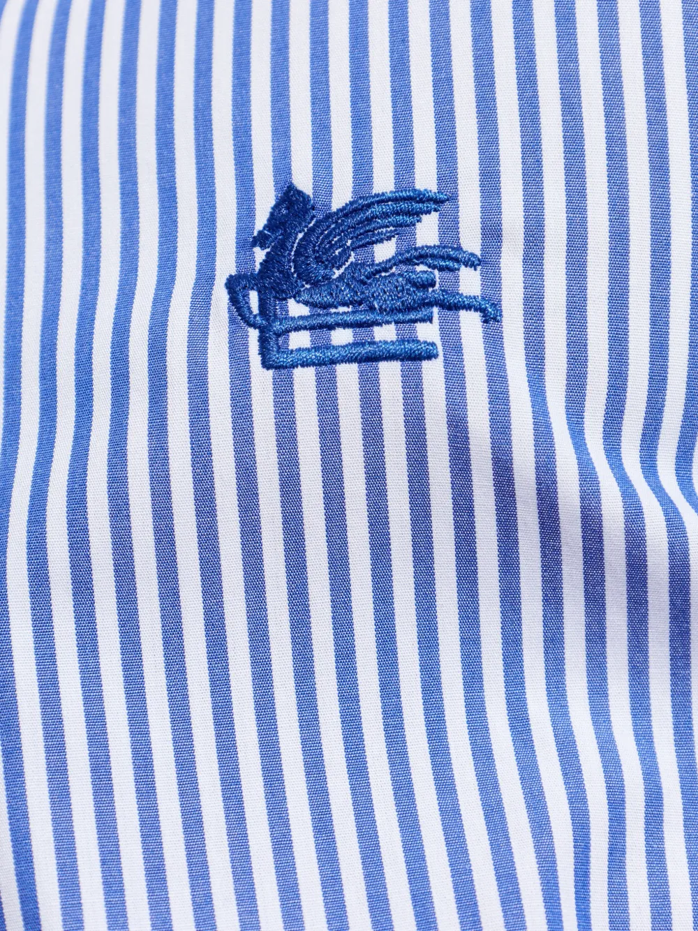 ETRO Overhemd met geborduurd logo Blauw
