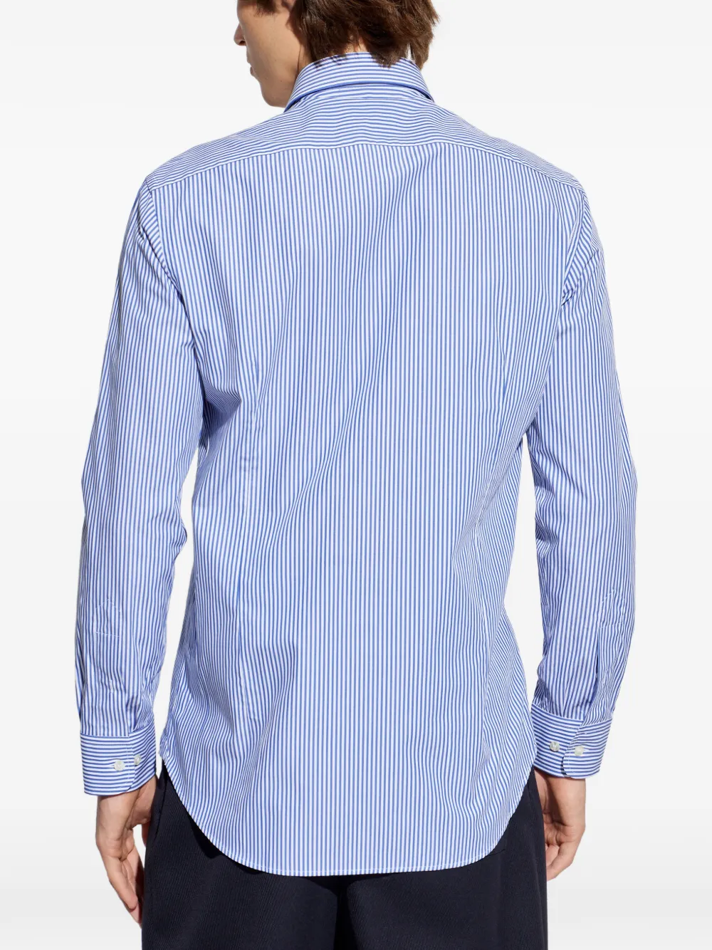 ETRO Overhemd met geborduurd logo Blauw