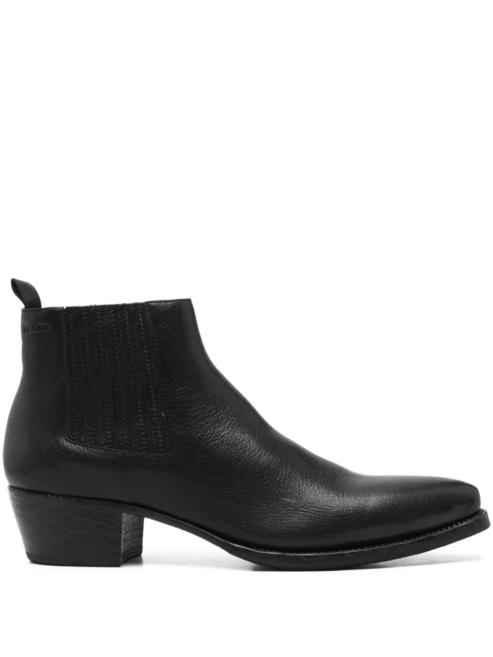 Prada 50mm pointed-toe Chealsea boots | Black | Image 1