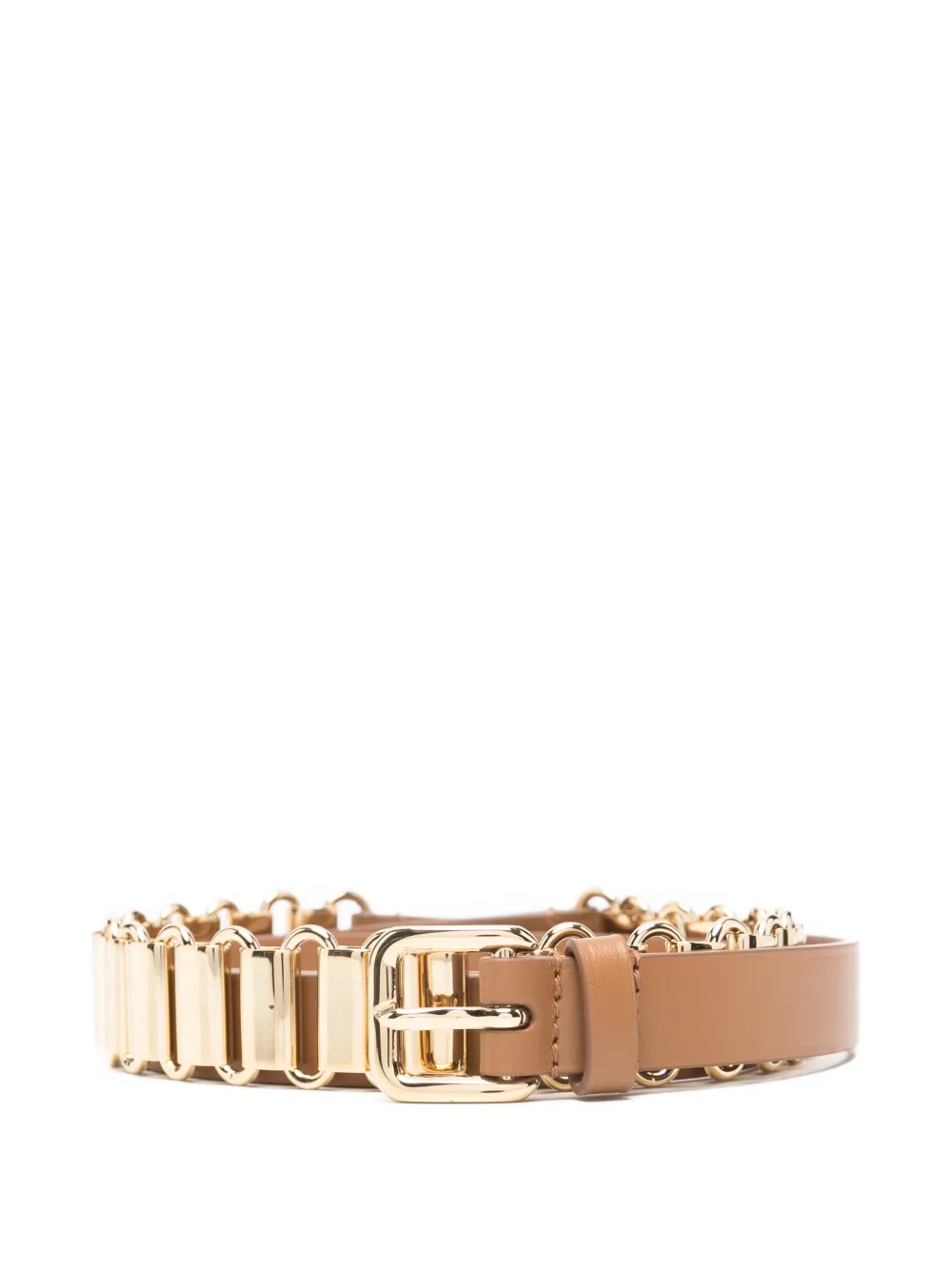 Miu Miu chain-detail buckle belt | Brown | Image 1
