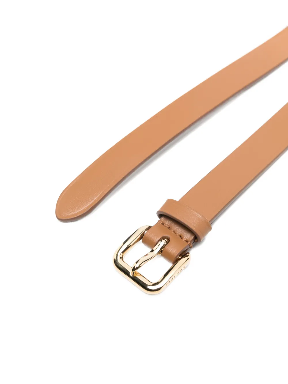 Miu Miu chain-detail buckle belt - Bruin