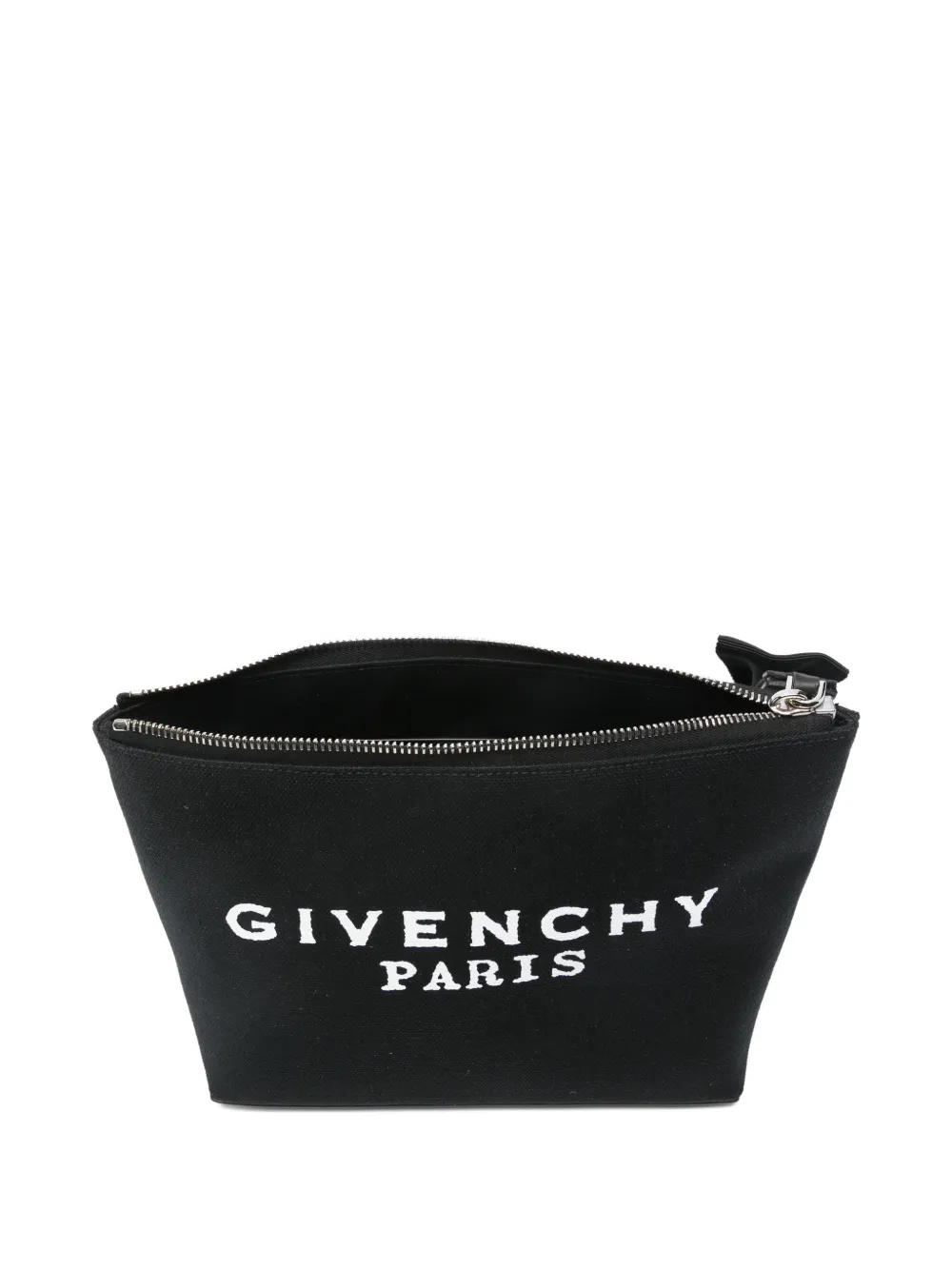 Givenchy Bow-detailed Logo Clutch Bag In Black