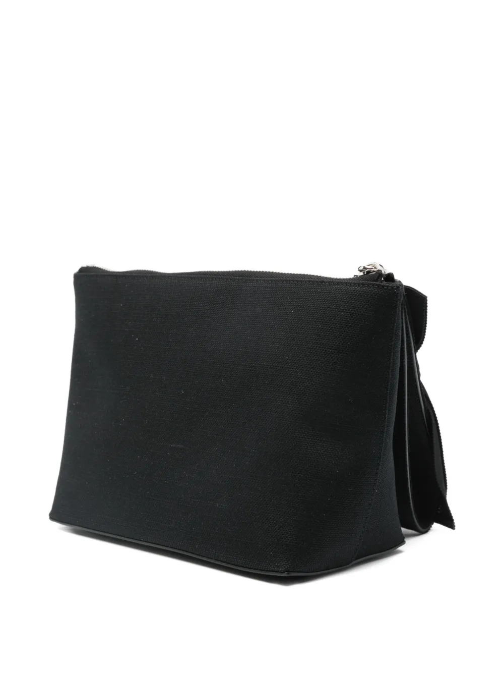 Givenchy Bow-detailed Logo Clutch Bag In Black