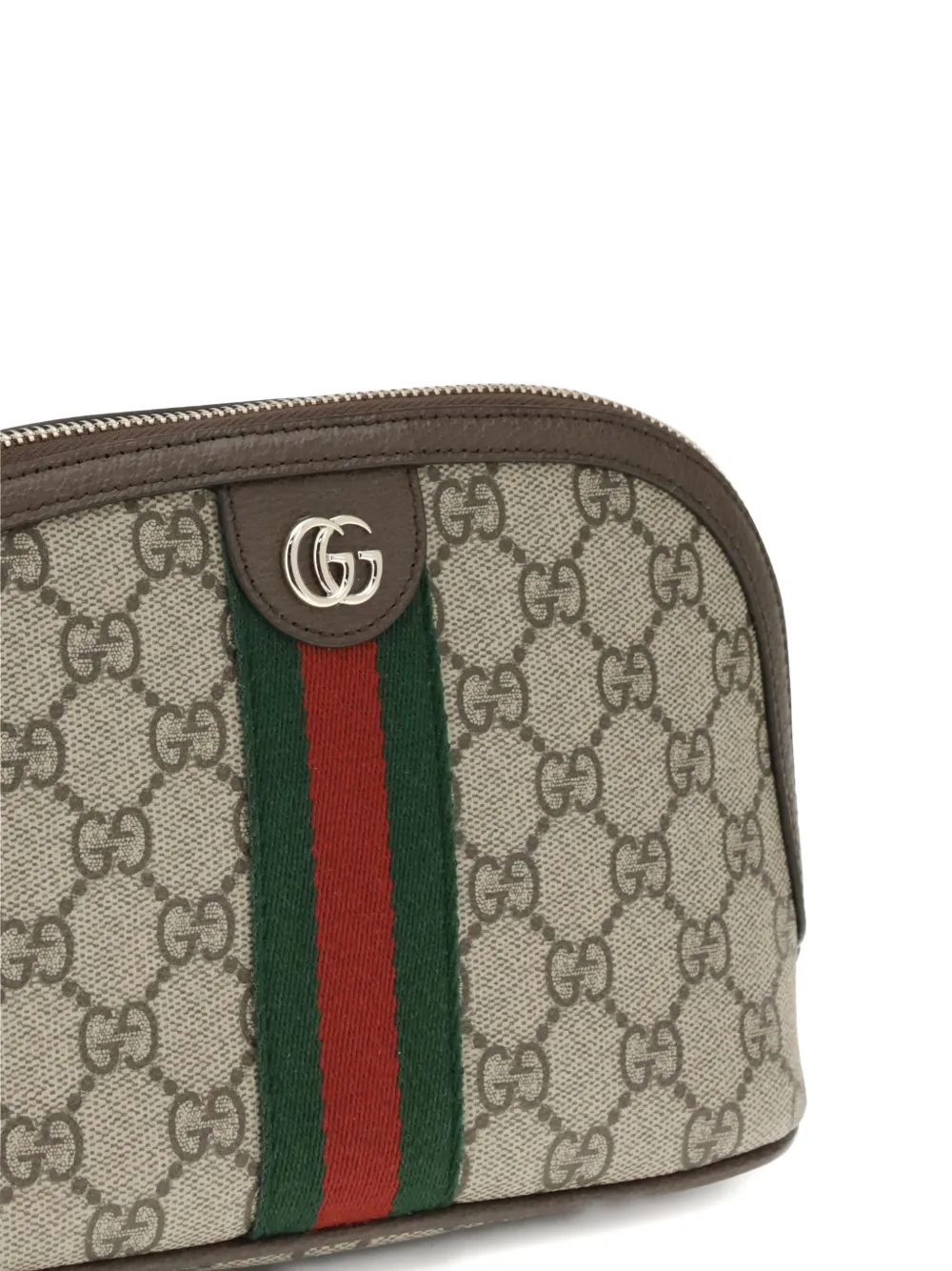 Gucci small Ophidia Double G zip-fastening bag Beige